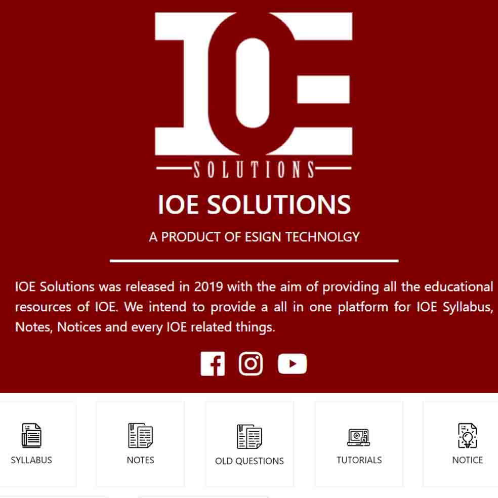 ioe solutions